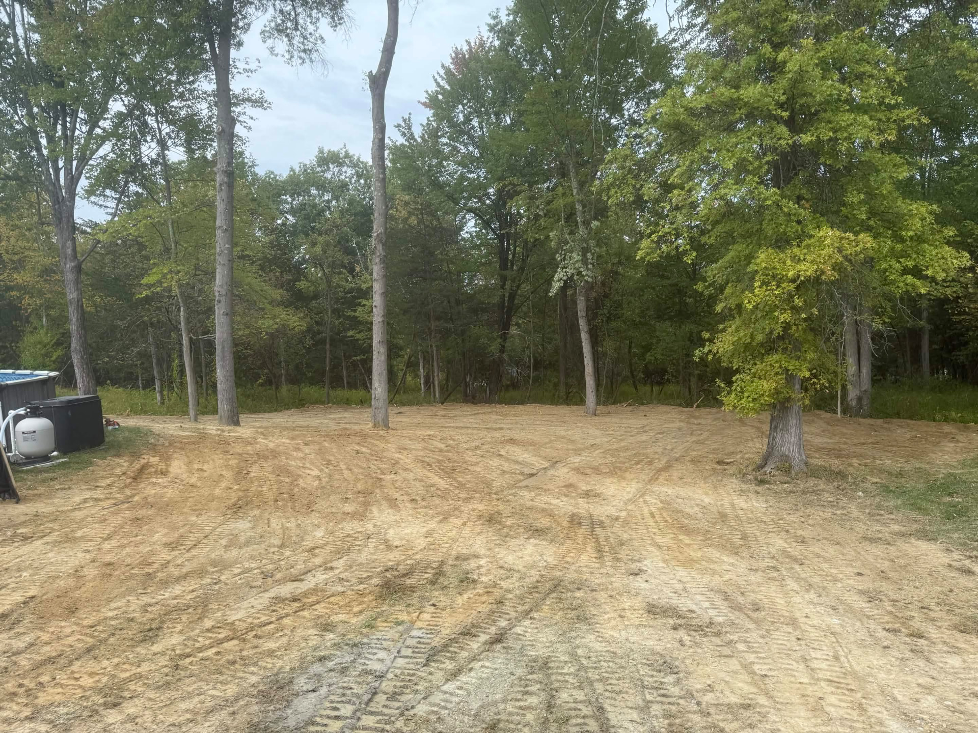 Backyard graded smooth and ready for seed
